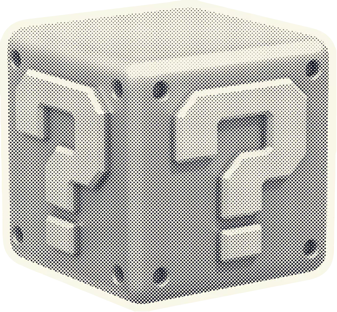 A question block from Super Mario, indicates mystery and curiosity.
